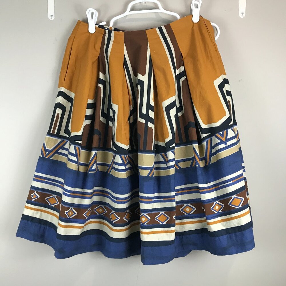 Women's 123 Paris 100% cotton skirt with pockets Size 40 F